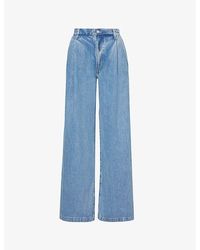 Agolde - Ellis Wide-leg High-rise Recycled Denim-blend Jeans - Lyst