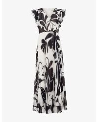 Phase Eight - Petite Uma Floral-Print Woven Maxi Dress - Lyst