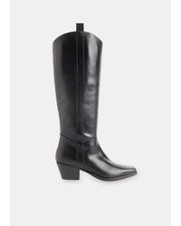 Whistles - Asa Pointed-toe Western-style Leather Boots - Lyst