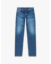 DIESEL - 2023 D-Finitive Brand-Patch Regular-Fit Stretch-Denim Jeans - Lyst