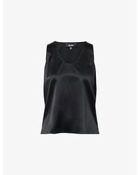 ME+EM - Scoop-Neck Silk-Satin Tank Top - Lyst