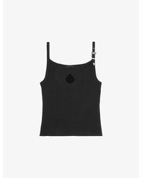 The Kooples - Buckle-Embellished Slim-Fit Stretch-Jersey Vest - Lyst