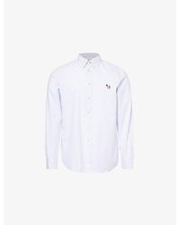 Paul Smith - Stripe-Pattern Regular-Fit Cotton Shirt - Lyst