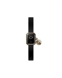 Chanel - H6361 Première Extrait De Camélia 18ct Yellow-gold, Titanium, Rubber And 0.04 Brilliant-cut Diamond Quartz Watch - Lyst