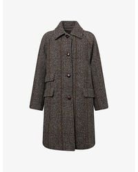Weekend by Maxmara - Pitone Raglan-Sleeves Wool-Blend Coat - Lyst