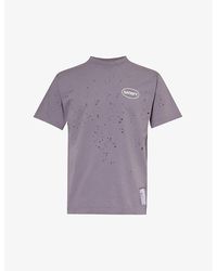 Satisfy - Mothtechtm Distressed Organic Cotton-jersey T-shirt - Lyst