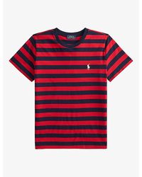 Polo Ralph Lauren - Stripe-Print Cotton-Jersey T-Shirt - Lyst