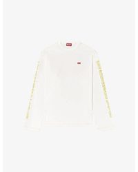 DIESEL - T-Crane-Ls-R1 Graphic-Print T-Shirt - Lyst