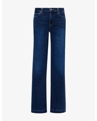 PAIGE - Leenah 34.5-Inch Wide-Leg Denim Jeans - Lyst