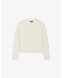 Soeur - Lyne Ribbed-Trim Wool-Blend Knitted Cardigan - Lyst