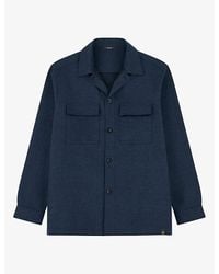 BOGGI - Collared Patch-Pocket Denim Overshirt - Lyst