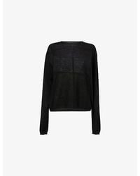 Rick Owens - Round-Neck Long-Sleeve Virgin-Wool Jumper - Lyst