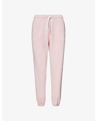 Polo Ralph Lauren - Logo-Embroidery Lightweight Fleece Athletic Cotton-Jersey Jogging Bottoms - Lyst