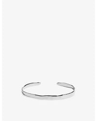 Monica Vinader - Siren Muse Slim Sterling- Bracelet Cuff - Lyst