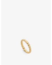 Monica Vinader - Nura Teardrop 18Ct-Plated Vermeil Sterling- Eternity Ring - Lyst