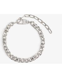 Vitaly - Frenzy Logo-charm Stainless-steel Bracelet - Lyst