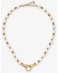 Missoma - Harris Reed X In Good Hands Recycled 18ct Yellow -plated Brass And Pearl Necklace - Lyst