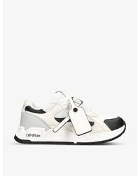 Off-White c/o Virgil Abloh - Kick Off Tag-embellished Leather Low-top Trainers - Lyst