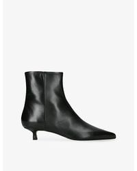 Aeyde - Sofie 35 Leather Ankle Boots - Lyst