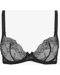 Agent Provocateur - Isedora Bow-embellished Lace Underwired Bra - Lyst