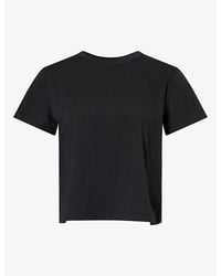 PAIGE - Rhodes Cropped Cotton T-Shirt - Lyst