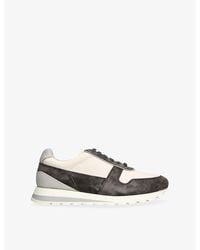 Brunello Cucinelli - Olimpo Leather And Suede Trainers - Lyst