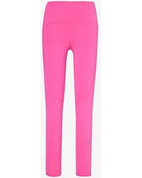 adidas By Stella McCartney - Yoga Brand-print Stretch-woven Blend leggings - Lyst
