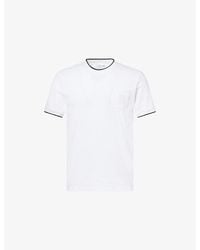 Lacoste - Tennis Heritage Patch-Pocket Cotton-Blend T-Shirt - Lyst