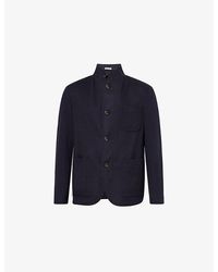 Corneliani - Patch-Pocket Button-Up Wool Jacket - Lyst