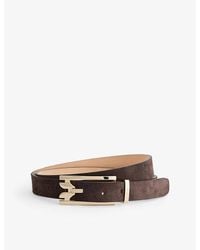 Victoria Beckham - Dorian Pin-Buckle Leather Belt - Lyst