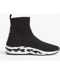 Sandro Flame Woven Trainers - Black