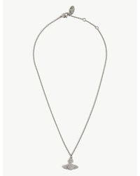 Vivienne Westwood - Grace Bas Relief Brass And Cubic Zirconia Necklace - Lyst