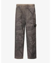 Stone Island - Laser Forest Camo Crinkle Reps-Tc Nylon Trousers - Lyst