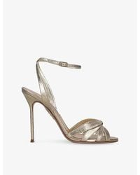 Aquazzura - Soulmate 105 Heeled Leather Sandals - Lyst
