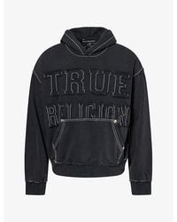 TRUE RELIGION - Brand-Appliqué Cotton-Blend Hoody - Lyst