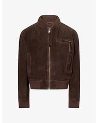 Arma - Elysia Classic Suede Bomber Jacket - Lyst