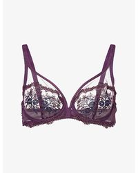Simone Perele - Intrigue Plunge Underwired Lace Bra - Lyst