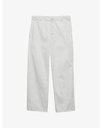 Prada - Regular Bleached Denim Jeans - Lyst