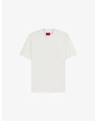 HUGO - Stand-Collar Slim-Fit Cotton-Jersey T-Shirt - Lyst