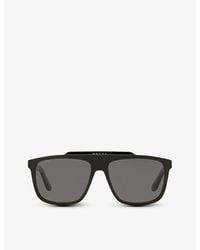 Gucci - gg1039s Rectangular-frame Acetate Sunglasses - Lyst