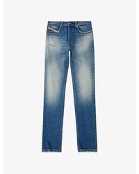 DIESEL - 2023 D-Finitive Regular-Fit Tapered-Leg Stretch-Denim Jeans - Lyst