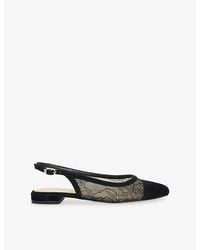 Dune - Clarify Lace Slingback Flats - Lyst