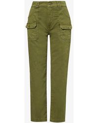 FRAME - Utility Relaxed-fit High-rise Stretch-cotton Trousers - Lyst