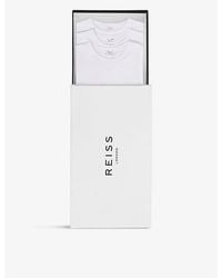 Reiss - Bless Short-Sleeved Crewneck Pack Of Three Cotton-Jersey T-Shirts - Lyst