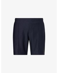 Arne - Pleated Slim-Fit Woven Shorts - Lyst