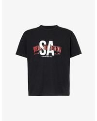 True Religion - X Sebastien Ami Graphic-print Cotton-jersey T-shirt - Lyst