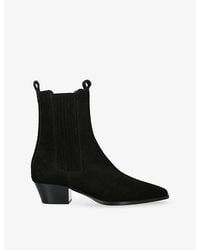 Aeyde - Agata 40 Suede Ankle Boots - Lyst