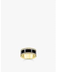 Thomas Sabo - 18Ct- Sterling And Zirconia Band Ring - Lyst