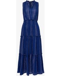 Rails - Loulou Striped Linen-blend Maxi Dress - Lyst