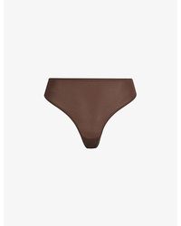 Skims - Fits Everybody Mid-Rise Stretch-Woven Thong - Lyst